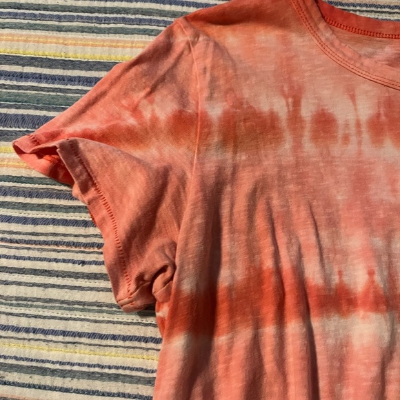 Aerie Pink Tie Front Short Sleeve T-Shirt - Picture 2 of 13